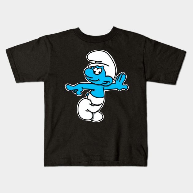 Go Smurf yourself Kids T-Shirt by BeckaArt6